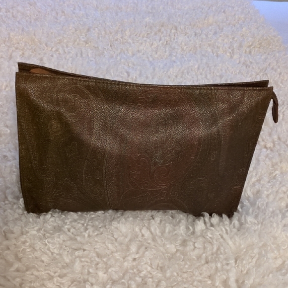 Etro Milano Handbags - Etro Leather Zip Pouch
